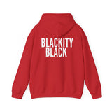 BLACKITY BLACK - WHITE UNISEX HOODIE