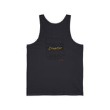 REACH FOR SOMETHING BLACK GOLD UNISEX TANK TOP