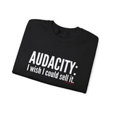 Audacity_white UNISEX SWEATSHIRT