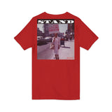 STAND - WHITE UNISEX V-NECK T-SHIRT
