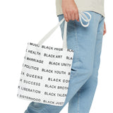 BLACK MAGIC - BLACK LETTERS TOTE BAG