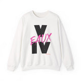 V EAUX IV - BLACK W/ PINK EAUX UNISEX SWEAT SHIRT