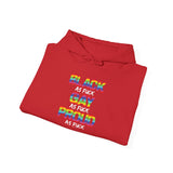 BLACK GAY PROUD AF UNISEX HOODIE