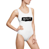 RESIST - BLACK 1 PIECE SWIM SUIT