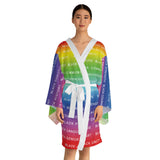 BLACK MAGIC RAINBOW WHITE KIMONO