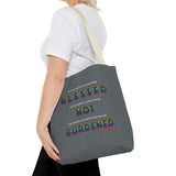 BLACK QUEER RAINBOW TOTE BAG