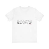 YOU CAN DO ALL THINGS - BLACK UNISEX SHORT SLEEVE T-SHIRT