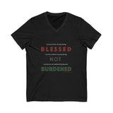 BLACK WOMAN RBG UNISEX V-NECK T-SHIRTS