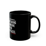 TRADING PLACES CERAMIC MUG - BLACK 110Z, 150Z