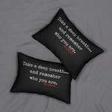 TAKE A DEEP BREATH (CLEAN) LUMBAR PILLOW