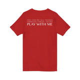 YOU CAN DO ALL THINGS - WHITE UNISEX V-NECK T-SHIRT