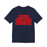 ALLBLOCKSMATTER_Red UNISEX SHORT SLEEVE T-SHIRT