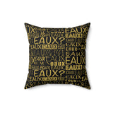 EAUX - GOLD THROW PILLOW
