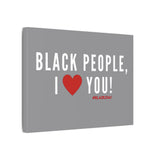 BLACKITY BLACK - WHITE CANVAS ART