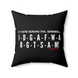 IDGAF THROW PILLOW