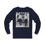 RESIST-WHITE UNISEX LONG SLEEVE T-SHIRT