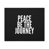 PEACE BE THE JOURNEY WHITE CANVAS ART