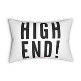 HIGH END BLACK LUMBAR PILLOW