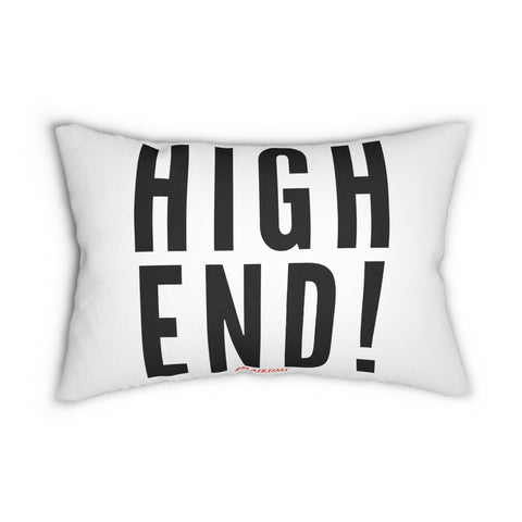 HIGH END BLACK LUMBAR PILLOW