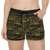 EAUX - GOLD WOMEN'S CASUAL SHORT