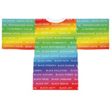 BLACK MAGIC RAINBOW WHITE KIMONO