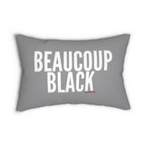 BEAUCOUP BLACK - WHITE LUMBAR PILLOW