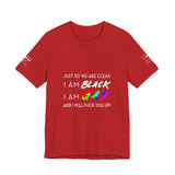 BLACK GAY FUP WHITE UNISEX SHORT SLEEVE T-SHIRTS