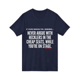 HECKLERS UNISEX V-NECK T-SHIRT