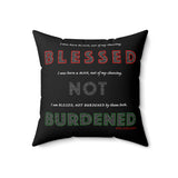 BLACK MAN RBG THROW PILLOW