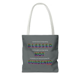 BLACK QUEER RAINBOW TOTE BAG