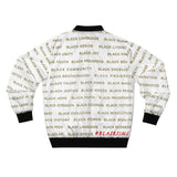BLACK MAGIC - GOLD LETTERS AOP MEN'S BOMBER JACKET