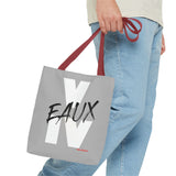V EAUX IV - WHITE W/ BLACK EAUX TOTE BAG
