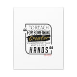 REACH FOR SOMETHING BLACK GOLD CANVAS ART
