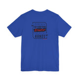 REACH FOR SOMETHING - BLACK RED UNISEX SHORT SLEEVE T-SHIRT
