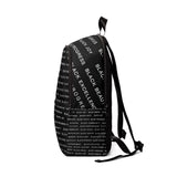 BLACK MAGIC WHITE LETTERS BOOK BAG