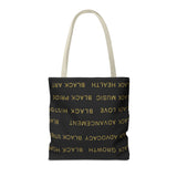 BLACK MAGIC - BLACK GOLD TOTE BAG