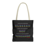 BLACK MAN RAINBOW TOTE BAG