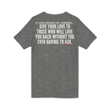 GIVE YOUR LOVE UNISEX V-NECK T-SHIRTS