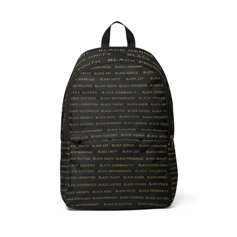 BLACK MAGIC - GOLD LETTERS BOOKBAG
