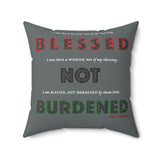 BLACK WOMAN RBG THROW PILLOW
