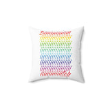 BIIIIIITCH RAINBOW THROW PILLOW