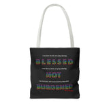BLACK MAN RAINBOW TOTE BAG