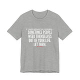 WEED THEMSELVES OUT UNISEX SHORT SLEEVE T-SHIRT