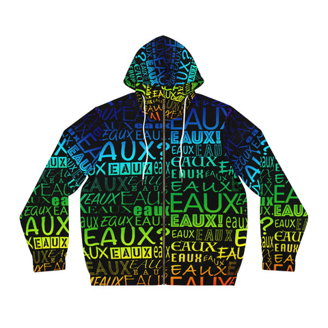 EAUX - RAINBOW AOP ZIP HOODIE
