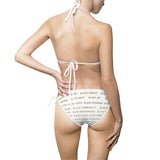 BLACK MAGIC - GOLD LETTERS 2 PIECE SWIM SUIT