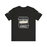 REACH FOR SOMETHING WHITE GOLD UNISEX SHORT SLEEVE T-SHIRTS
