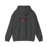 BLACK PEOPLE I LOVE YOU - BLACK UNISEX HOODIE