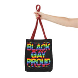 BLACK GAY PROUD TOTE BAG