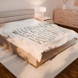 BLACK MAGIC - GOLD LETTERS PLUSH BLANKET