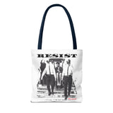 RESIST-BLACK TOTE BAG